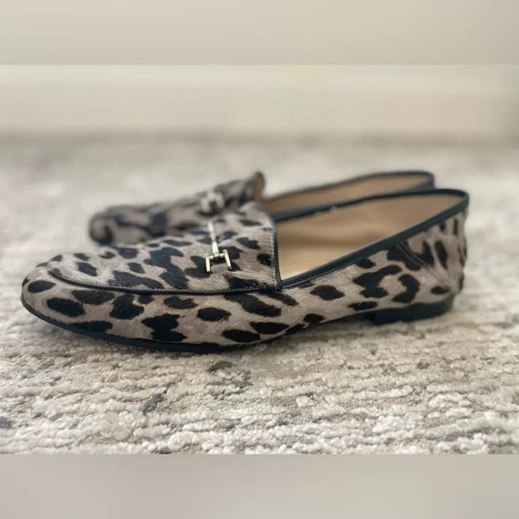 Sam Edelman Loraine Bit Leopard Real Calf Hair Loafers Womens Size 11 - Picture 11 of 12